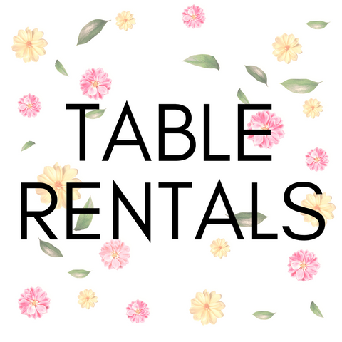 Table Rentals | 2024 Holiday Market Registration
